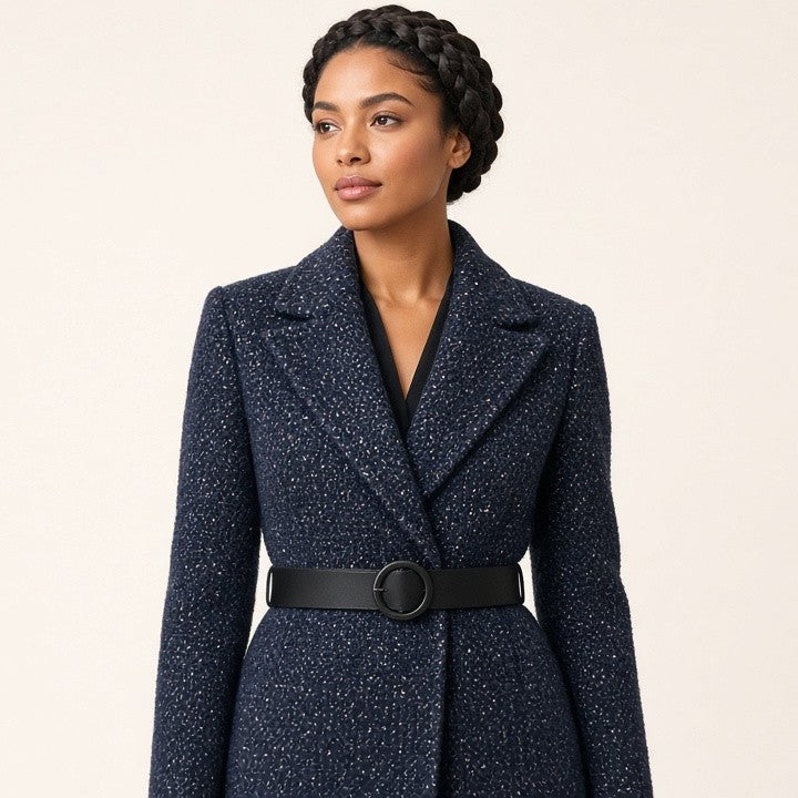 Slim-fit Fashionable Light-luxury Mid-length Coat