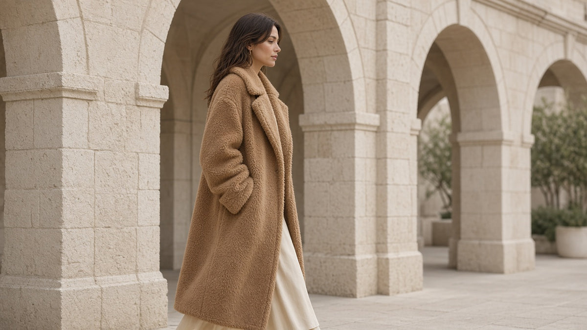 Double Breasted Lamb Fur Coat