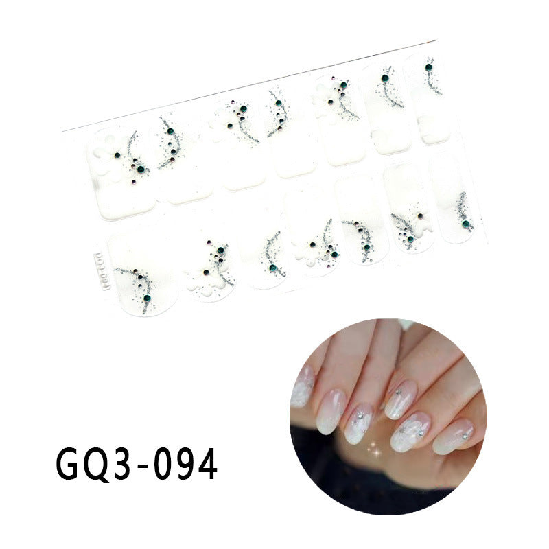 Gilding  Diamond Tearable Nail Sticker Color Gradient