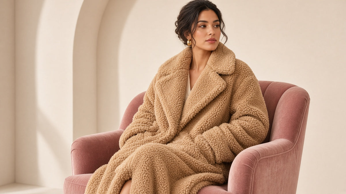 Double Breasted Lamb Fur Coat