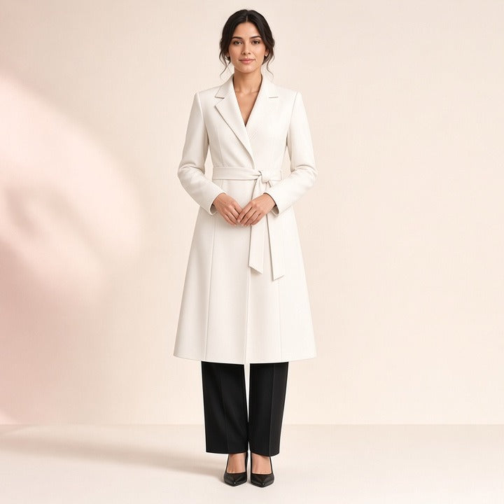 Office Lady Style Slimming Waist Trimming Coat Women's Top