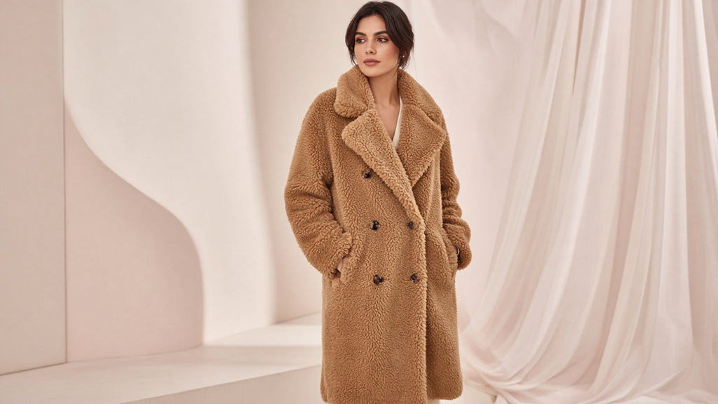 Double Breasted Lamb Fur Coat