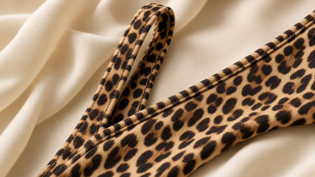 Leopard Print Cutout Drawstring One Piece Swimsuits For Women