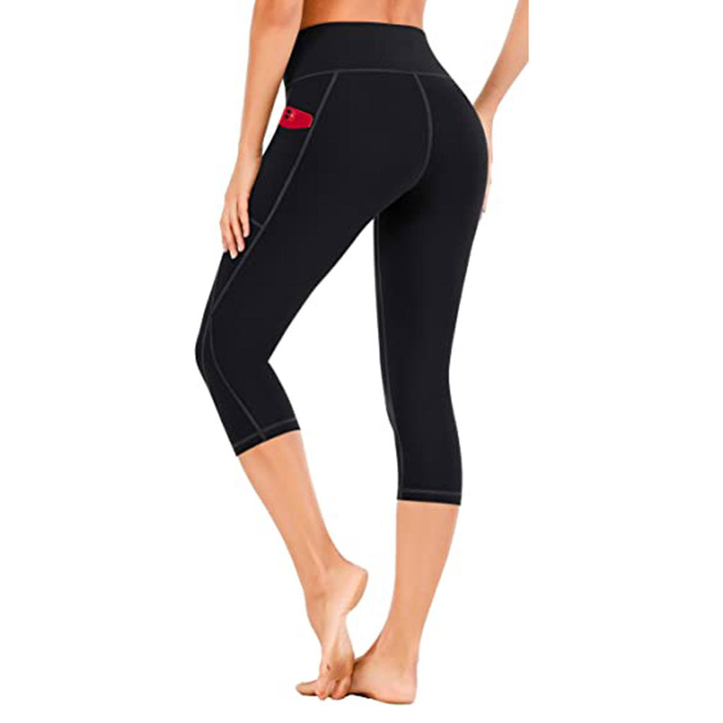 Cropped Pants Yoga Clothes Leggings Printed Fitness Pants