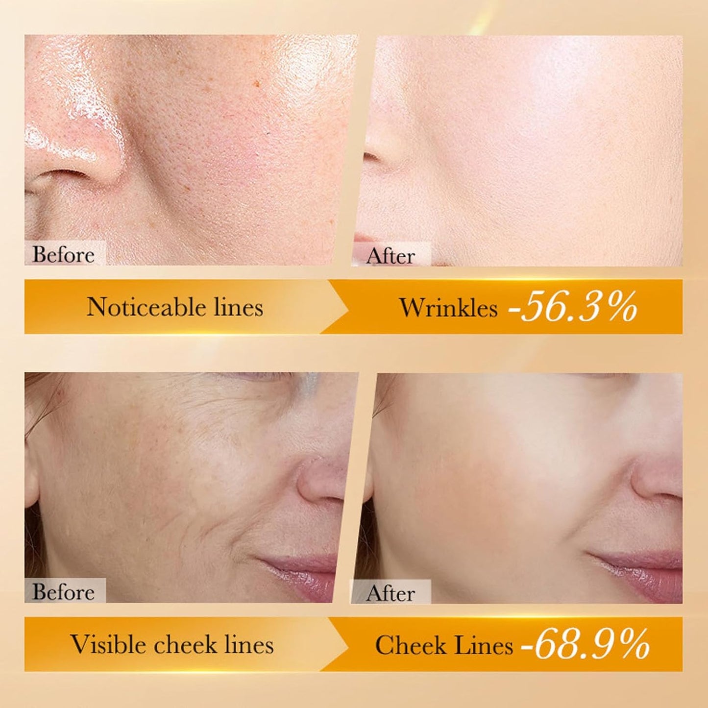 Retinol Skin Care Set for Women - Facial Skin Care Sets & Kits - Skincare Kit for Women - Anti-Aging, Promote Skin Metabolism, Firm Skin, Brown