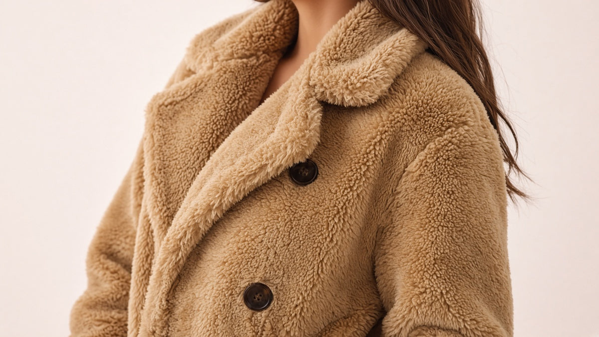 Double Breasted Lamb Fur Coat