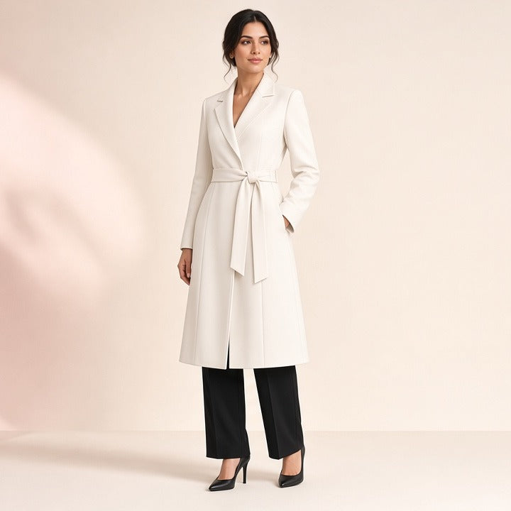 Office Lady Style Slimming Waist Trimming Coat Women's Top