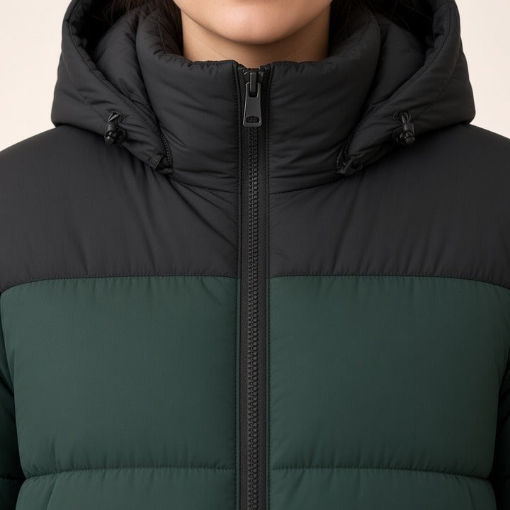 Women's Long Two-way Cotton-padded Clothes Fleece Trench Coat