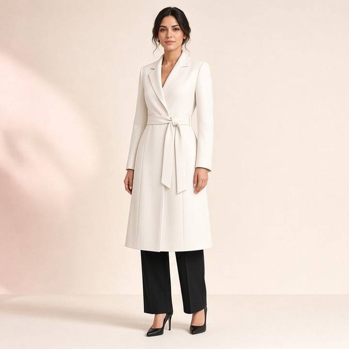 Office Lady Style Slimming Waist Trimming Coat Women's Top