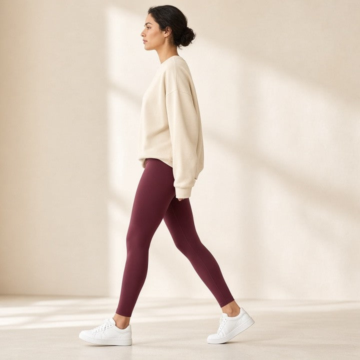 5 Pack Women's Solid Color Hip-raising High-waisted V-back Waist Seamed Yoga Fitness Tights, Women-Butt Lift High Waisted Tummy Control Yoga Pants-Workout Running Leggings