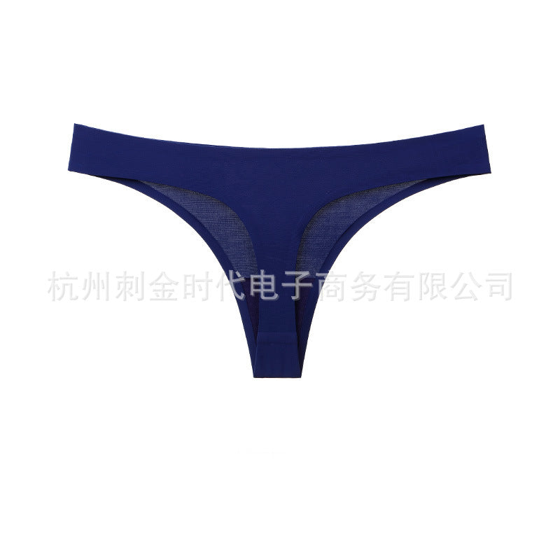 Amazon Europe and America ultra-thin seamless fitness quick-drying hip thong BIKINI one-piece sports underwear women