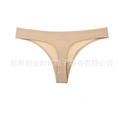 Amazon Europe and America ultra-thin seamless fitness quick-drying hip thong BIKINI one-piece sports underwear women