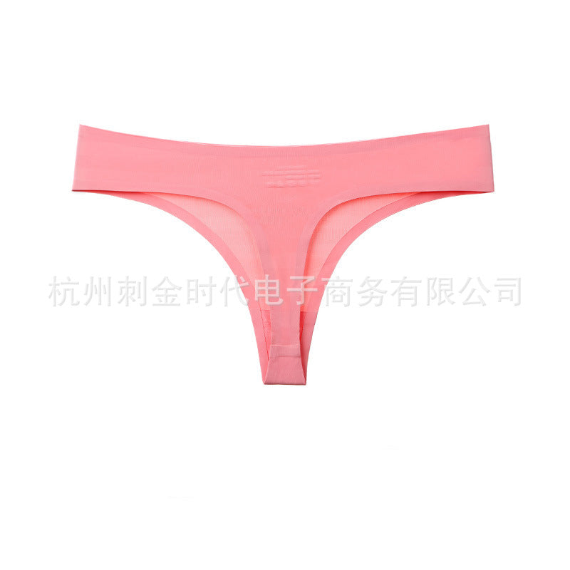 Amazon Europe and America ultra-thin seamless fitness quick-drying hip thong BIKINI one-piece sports underwear women