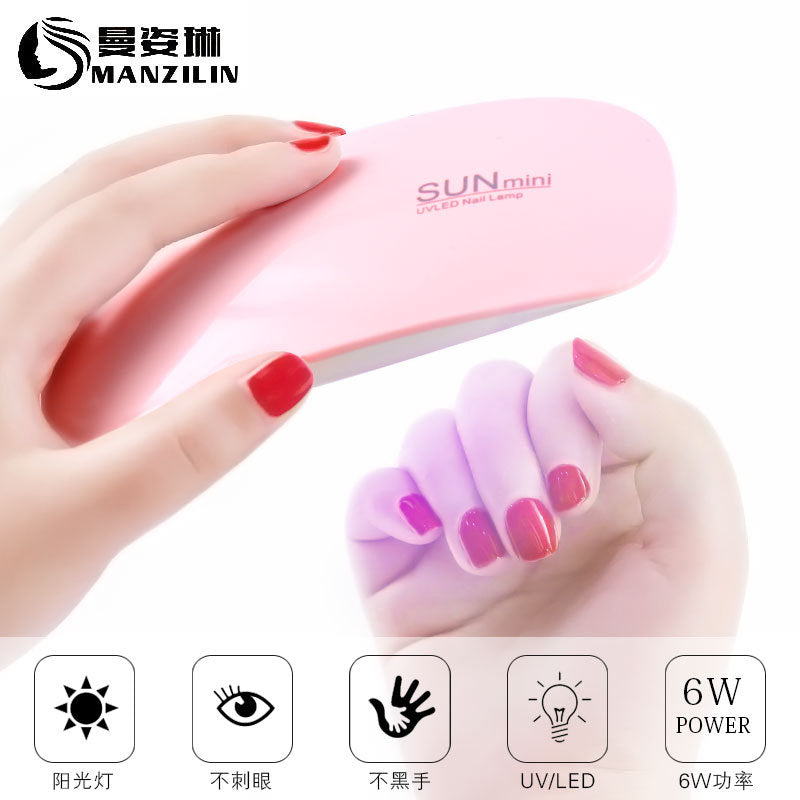 Nail art mouse light mini phototherapy machine nail polish glue dryer LED portable baking light therapy lamp wholesale