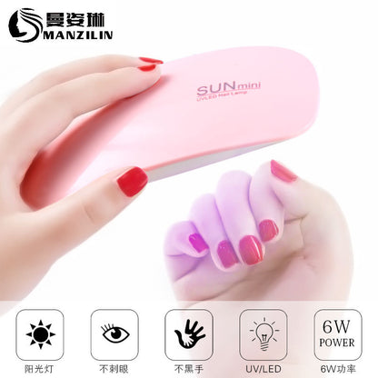 Nail art mouse light mini phototherapy machine nail polish glue dryer LED portable baking light therapy lamp wholesale