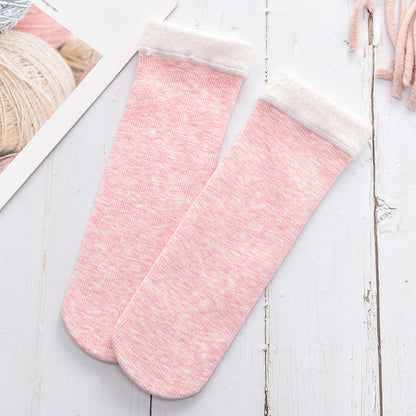 Thick candy color winter warm socks