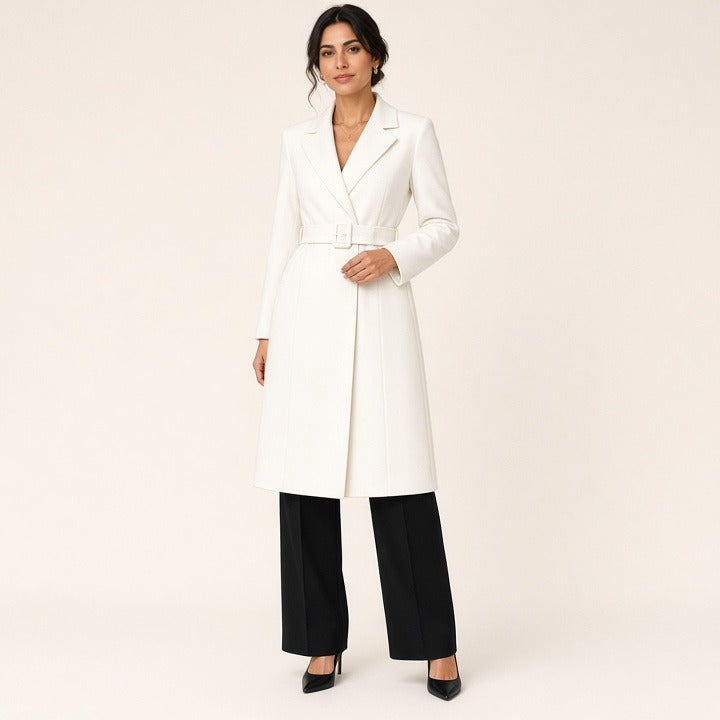 Office Lady Style Slimming Waist Trimming Coat Women's Top