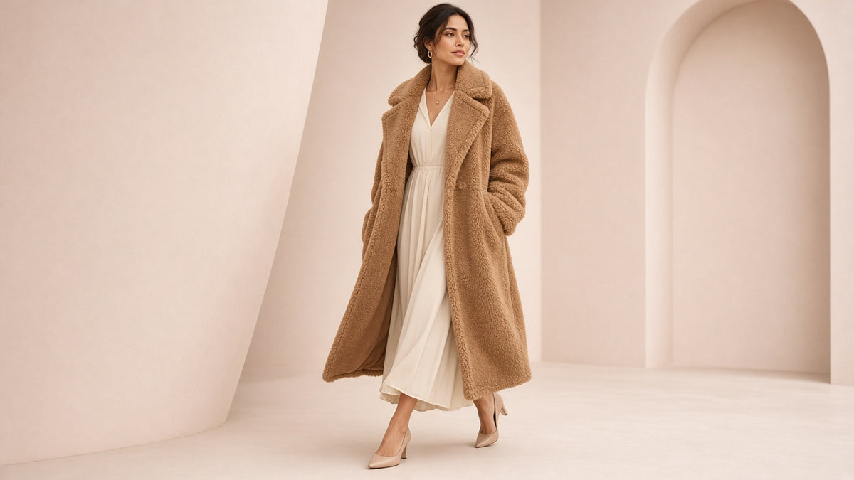 Double Breasted Lamb Fur Coat
