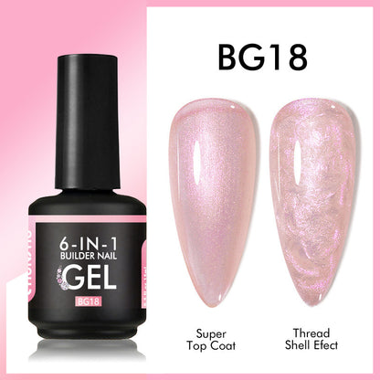 6 IN 1 Extension Gel 15ML Builder Nail Gel In A