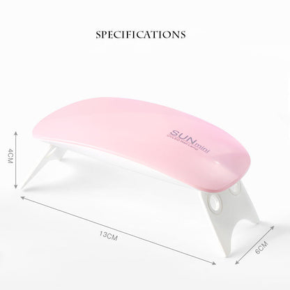 Nail art mouse light mini phototherapy machine nail polish glue dryer LED portable baking light therapy lamp wholesale