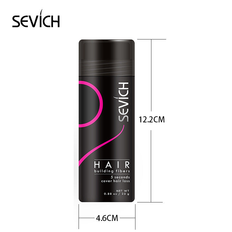 sevich Hair Fiber Bottle 25g Disposable Fast Thick Hair Plant Thick Hair Fiber Powder Set