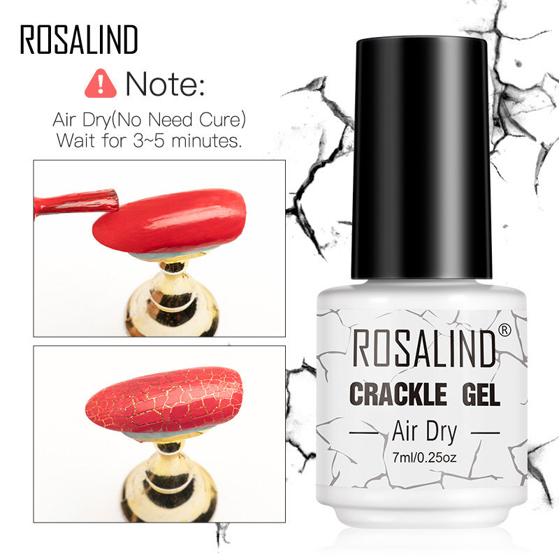 ROSALIND cracked nail glue Kodan weathered burst phototherapy glue set nail UV glue cracked nail polish