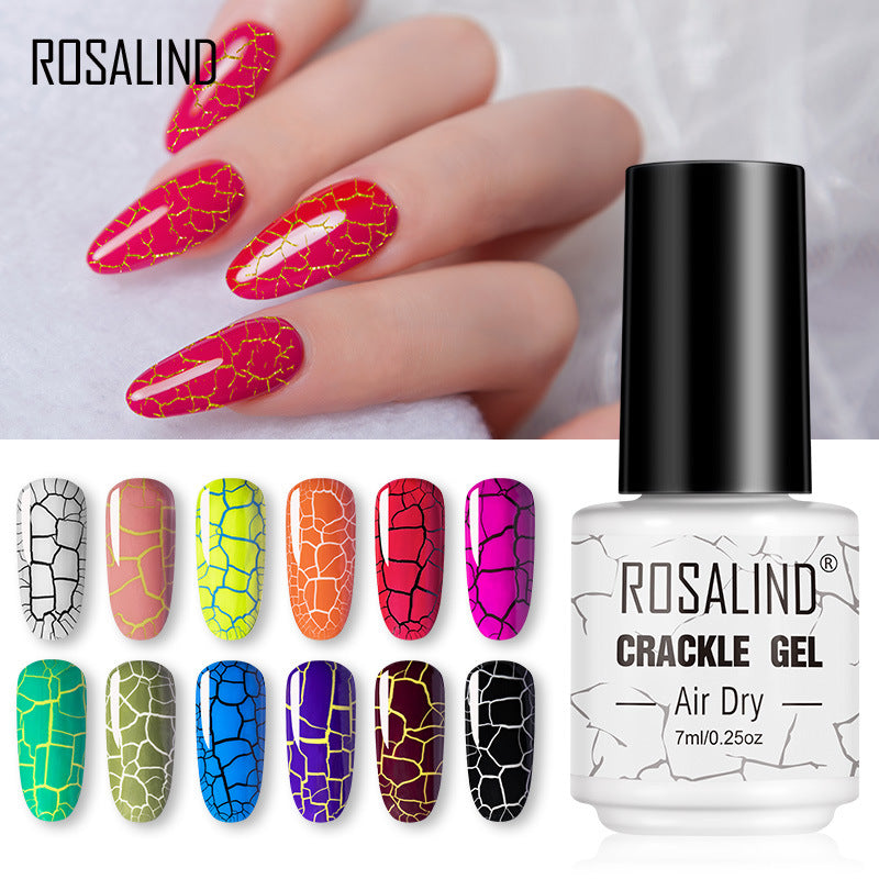 ROSALIND cracked nail glue Kodan weathered burst phototherapy glue set nail UV glue cracked nail polish