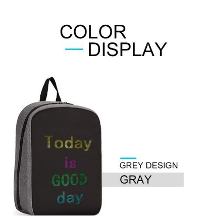 Three generations of LED backpack