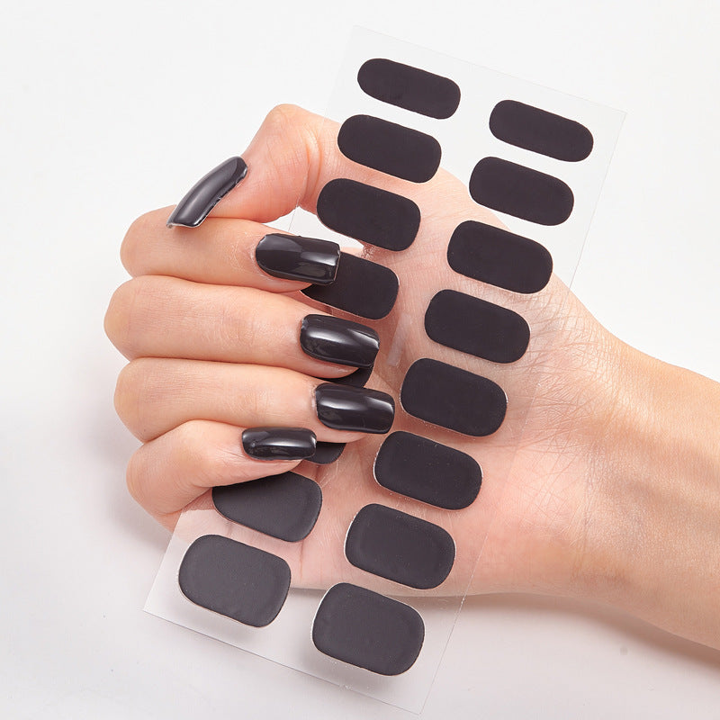 Pure Color 16 Nail Stickers minimum order quantity 3 pcs