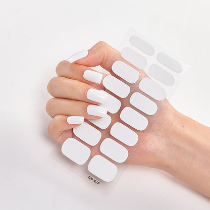 Pure Color 16 Nail Stickers minimum order quantity 3 pcs