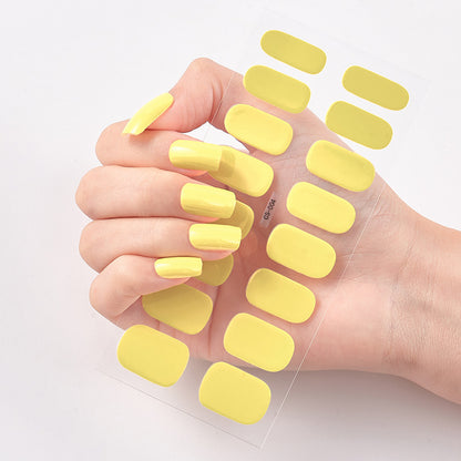 Pure Color 16 Nail Stickers minimum order quantity 3 pcs