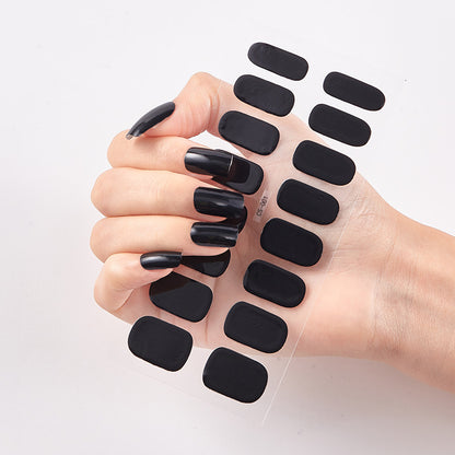 Pure Color 16 Nail Stickers minimum order quantity 3 pcs