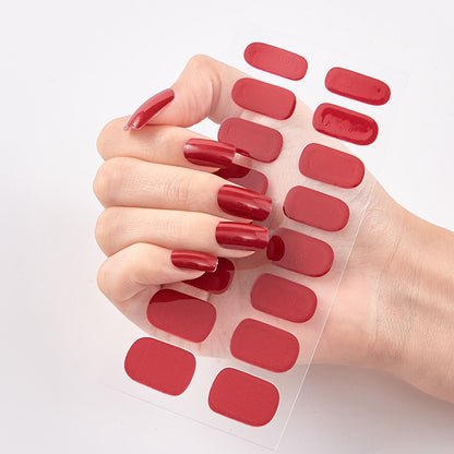 Pure Color 16 Nail Stickers minimum order quantity 3 pcs