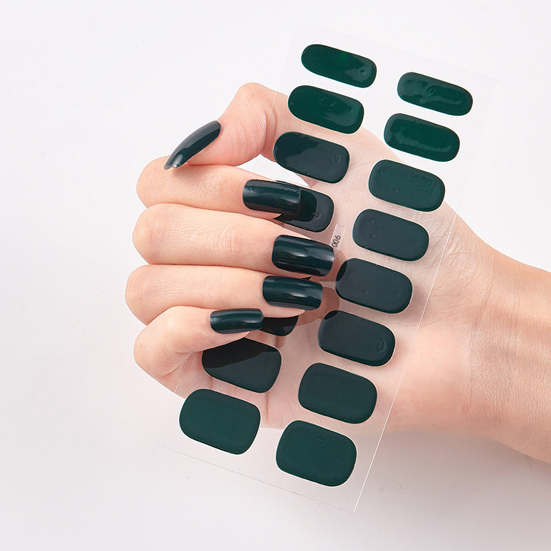 Pure Color 16 Nail Stickers minimum order quantity 3 pcs