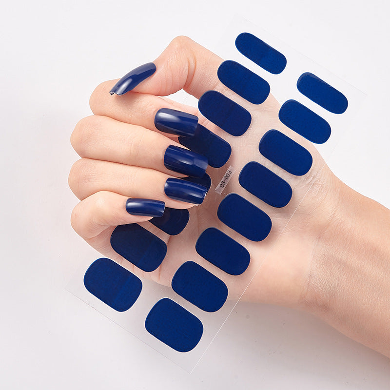 Pure Color 16 Nail Stickers minimum order quantity 3 pcs