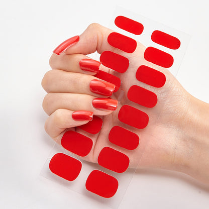 Pure Color 16 Nail Stickers minimum order quantity 3 pcs