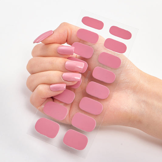 Pure Color 16 Nail Stickers minimum order quantity 3 pcs