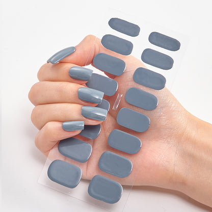 Pure Color 16 Nail Stickers minimum order quantity 3 pcs