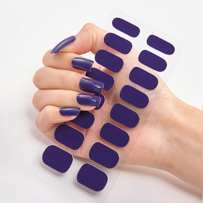 Pure Color 16 Nail Stickers minimum order quantity 3 pcs