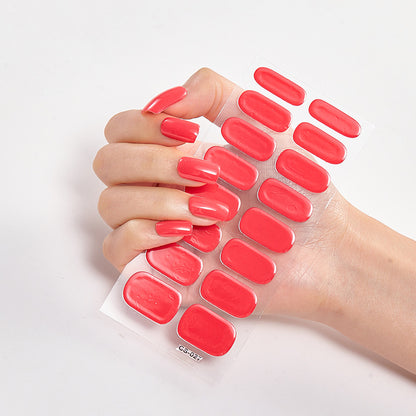 Pure Color 16 Nail Stickers minimum order quantity 3 pcs