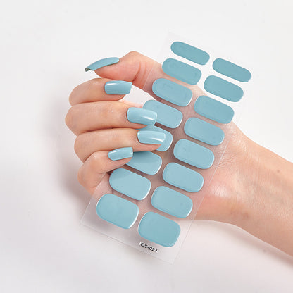 Pure Color 16 Nail Stickers minimum order quantity 3 pcs