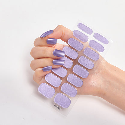 Pure Color 16 Nail Stickers minimum order quantity 3 pcs