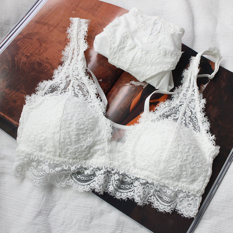 Lace Fashion Bra Set Sexy Gathering French Lingerie