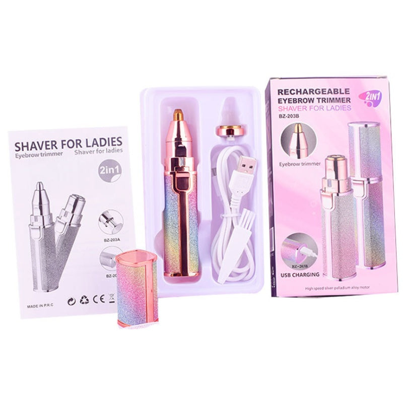 New Lipstick Shape Ladies Electric Shaver Automatic Eyebrow Trimming  Artifact