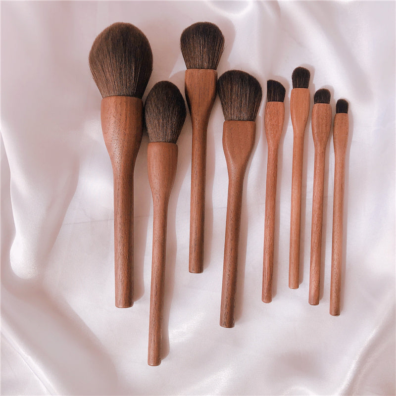 Wood Handle Makeup Brush Set Blush Brush Set Eye Eyeliner Powder Foundation Make Up Brushes Set