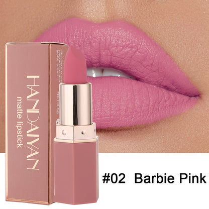 Cross-border makeup explosion product HANDAIYAN Han Daiyan Amazon hot sale 6 color matte matte lipstick lipstick wholesale