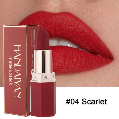 Cross-border makeup explosion product HANDAIYAN Han Daiyan Amazon hot sale 6 color matte matte lipstick lipstick wholesale