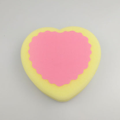 MOQ=3 pcs hair removal sponge pad heart-shaped beauty muscle sponge hair removal round hair removal sponge