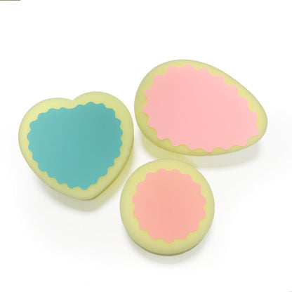 Factory direct wholesale water drop-shaped hair removal sponge pad heart-shaped beauty muscle sponge hair removal round hair removal sponge