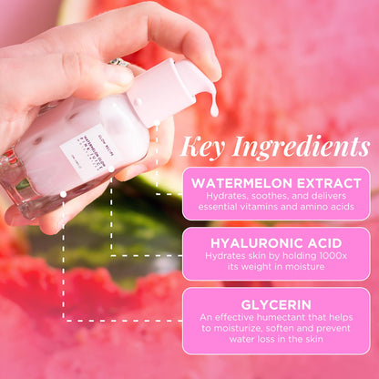 Watermelon Glow Icons Skin Care Gift Set - Niacinamide Dew Drops Face Serum (40Ml) + PHA + BHA Pore Minimizing Toner with Hyaluronic Acid (150Ml) + Pink Juice Facial Moisturizer (25Ml)